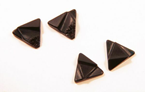 4 triangular carved Onyx stones.