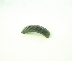 Shows the carved Black Jade which is ready to be glued into the ring.
