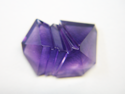 I am now finished repairing the fantasy cut Amethyst and the chip is gone.