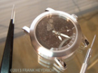 Moon rock watch dial.