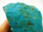 Picture of green rocks called Chrysocolla.