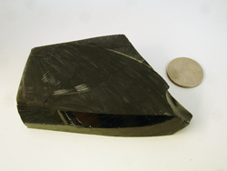 A chunk of black Obsidian.