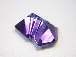 Another view of the repaired fantasy cut Amethyst.